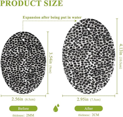 Leopard Kitchen Scrub Sponges, Pop-up Kitchen Cleaning Sponges Reusable Dish Washing Sponges for Bathroom Household Cleaning 3 Pack - Non Scratch Scrubber