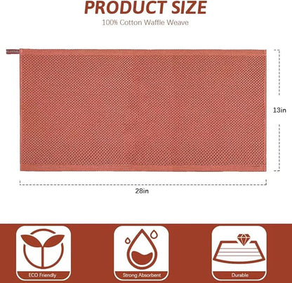 Nialnant Kitchen Hand Towels, 13 x 28 Inches, 100% Cotton Dish Towel for Home, Soft Dish Cloth for Kitchen, Super Absorbent Tea and Bar Towels