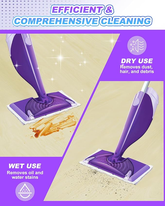 Mop Pads Refills Compatible with Swiffer WetJet Spray Mops Disposable Mopping Pads for All Purpose Surface Floor Replacement Pad Refill 20 Pack