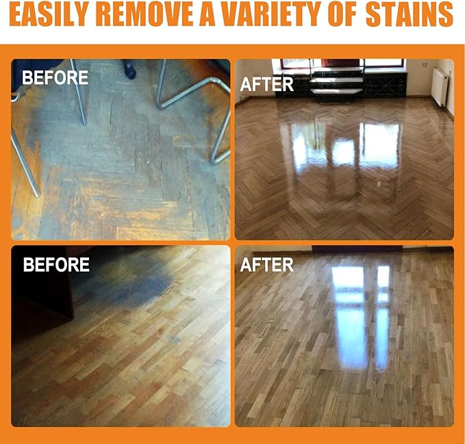 Purevive Wood Cleaner,Purevive Wood Floor Cleaner Spray,Hardwood Floor Furniture Polish and Restore Spray,Purevives Heavy Duty Degreaser for Wood-Cabinets Restores Shine (1PCS)