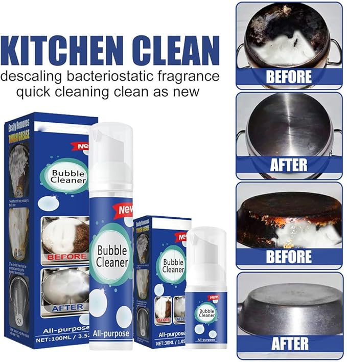 All Purpose Rinse Cleaning Foam, Super Foam Bubble Cleaner, Super Powerful Multi Purpose Foam Cleaner (30ml-1)