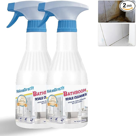 Bathroom Foam Cleaner with Floral Scent, Bathroom Cleaner Spray for Cleaning Glasses and Sinks, Grout Cleaner, Deep Cleaning Removes Old Stains From Grout, 2pcs