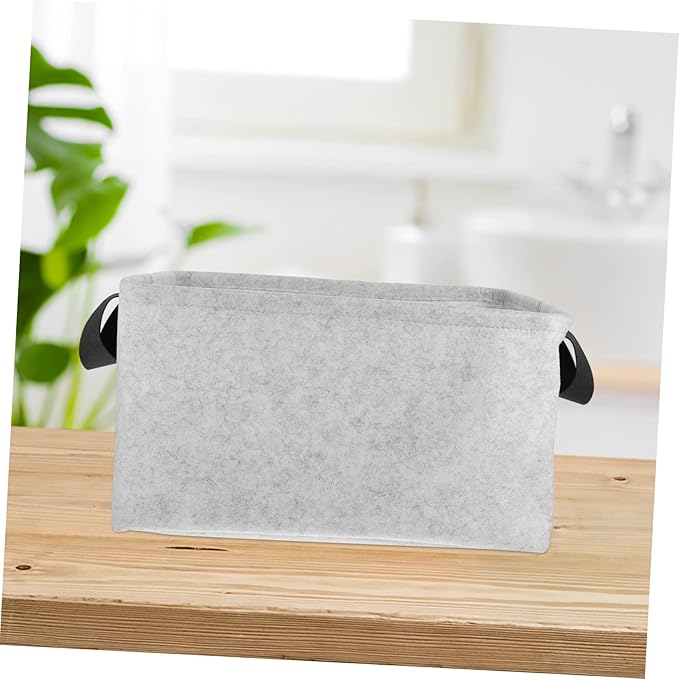 MAGICLULU Felt Storage Basket Wheels Lid Boys and Girls Toy Organizer Practical Laundry Basket for Pet Toys