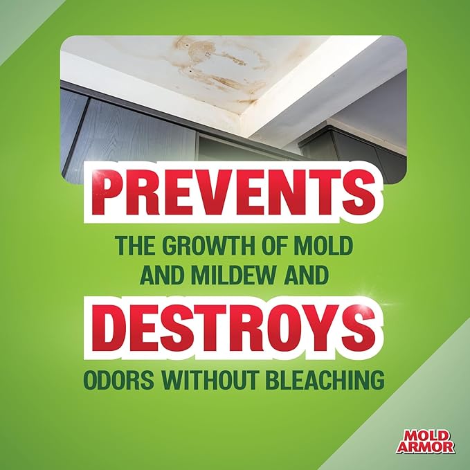 Mold Armor Mold Preventer, Disinfectant and Flood Cleanup, 1 gal., Control & Prevent the Growth of Mold and Mildew, Cleans without Bleaching, Ready to Use