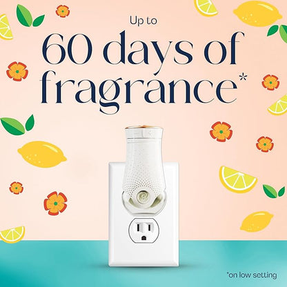 Glade PlugIns Refills Air Freshener, Lemon Zest & Poppy, Scented and Essential Oils for Home and Bathroom, 0.67 Fl Oz, 5 Count