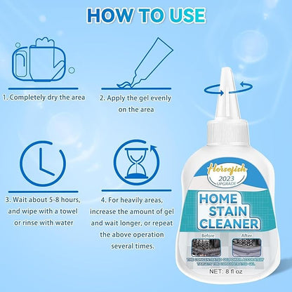 Home Remover Gel, 2 Pack Washing Machine Cleaner for Washing Machine, Refrigerator Strips, Grout Cleaner for Tiles Grout Sealant Bathroom Cleaning Kitchen Sinks, Front Load Washer Cleaning Solution