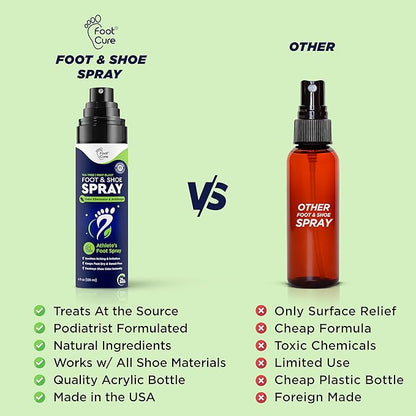 Tea Tree Foot Odor Spray - Mint Blast Shoe Deodorizer for Smelly Feet, Athletes Foot Spray Odor Eliminator No More Smelly Shoes or Stinky Feet | Removes, Controls & Prevents Odors - 120ml Made in USA