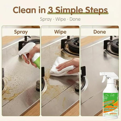 Cleanse Natural Kitchen Cleaner Spray,300ml Electrolyzed Ion Kitchen Cleaner Spray,Kitchen Appliance Cleaner,Multi-Purpose Household And KitchenCleaning Spray (2pc)