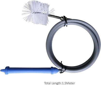 59 Inch Drain Cleaner Brush, Pipe Cleaner Clog Remover for Cleaning Sink, Bathtub,kitchen, AC Pipe,Shower Drain
