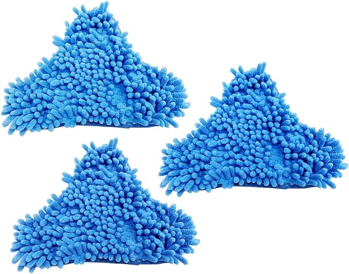 Pack of 3 H2O Steam Mop X5 Pads Washable Reusable Microfiber Cleaning Steamer Replacement Pads for H20 Steam Mop Cleaner