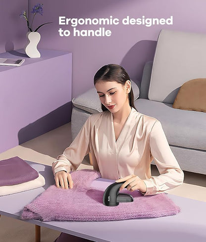 Lint Remover, Fabric Shaver for Clothes and Furniture, Sweater Shaver with 6-Leaf Blades & Safety Lock, Lint Shaver Fabric Shaver 4 Times Efficiency to Remove Pilling