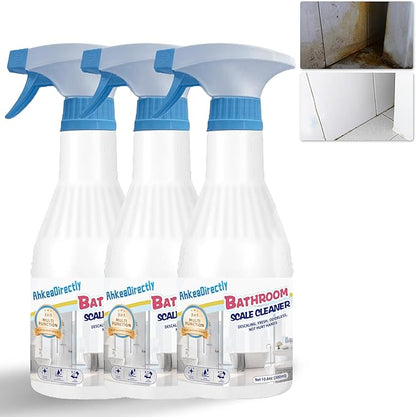 Foaming Shower Tub and Tile Cleaner, Bathroom Foam Cleaner with Floral Scent, Bathroom Spray for Cleaning Glasses and Sinks, Grout Cleaner, Deep Cleaning Removes Old Stains From Grout, 3pcs