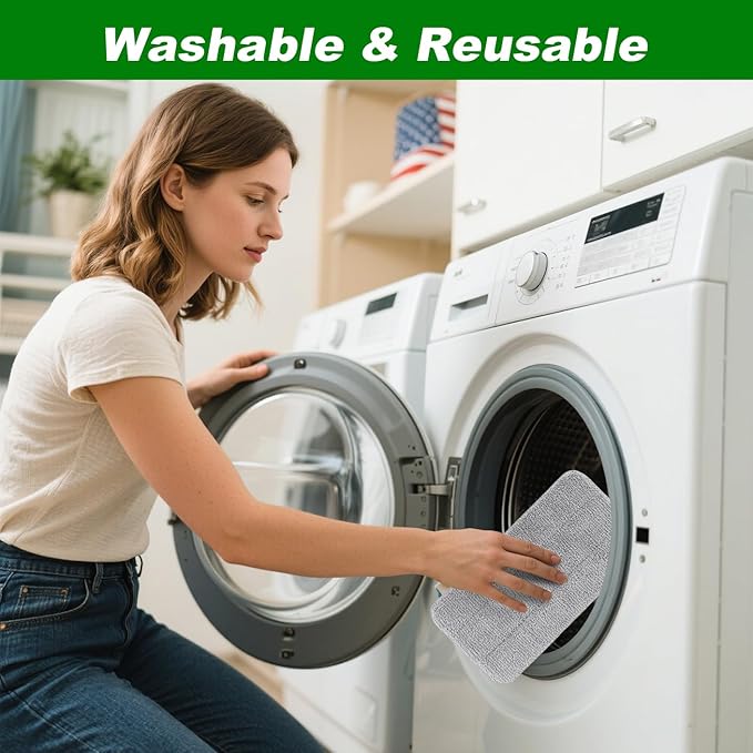 6 Pack Microfiber Steam Mop Pads Compatible with FEPPO, FODFINU & Seyola Series Steam Mop, Washable & Reusable Microfiber Steam Mop Cloth for All Types of Floors, Steam mop Attachments(6 Pack, grey)