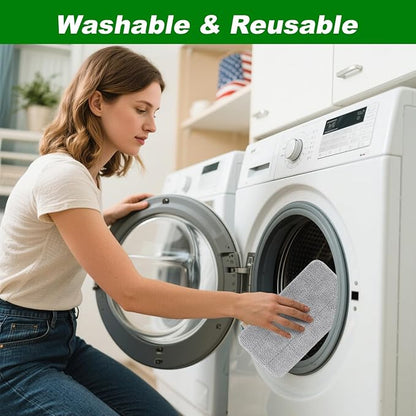 6 Pack Microfiber Steam Mop Pads Compatible with FEPPO, FODFINU & Seyola Series Steam Mop, Washable & Reusable Microfiber Steam Mop Cloth for All Types of Floors, Steam mop Attachments(6 Pack, grey)