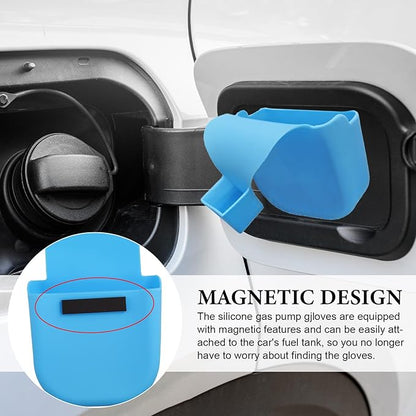Reusable Silicone Fuel Glove, Protective Silicone Glove for Pumping Gas, With Magnet, Protect Hands from Filthy Gas Pump Keypads and Handles