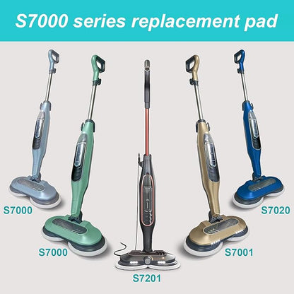 AIR U+ 16 Pack Replacement Steam Mop Pads for Shark S8201 S7001 S8001 S7201 S7000AMZ S7000 S7005 S7020 S7001C Steam Mop, Steam & Scrub All-in-One Scrubbing and Sanitizing, Dirt Grip Scrub Washable Pad