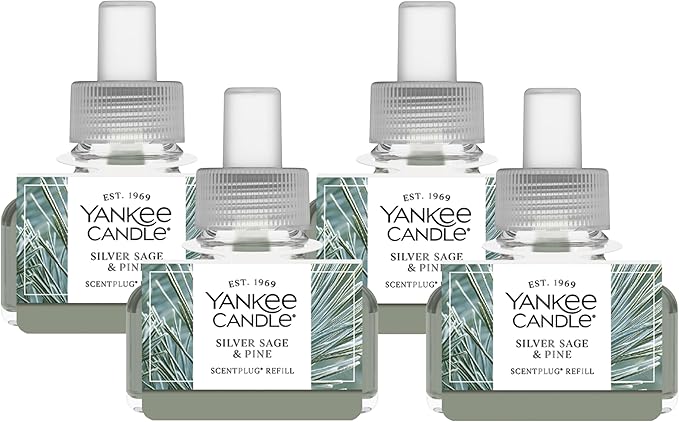 Yankee Candle Silver Sage & Pine ScentPlug Refills (Pack of 4)