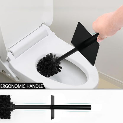 Toilet Brush and Holder Set for Bathroom, Stylish and Durable Cleaning Tool with Modern Design, Compact for Efficient Cleaning