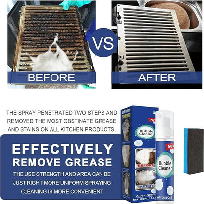 CROOT Bubble Cleaner Foam, Kitchen Foaming Heavy Oil Stain Cleaner, Powerful Stain,Stubborn Grease & Grime Remover Bubble Spray