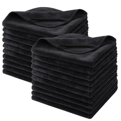 SINLAND Microfiber Facial Cloths Fast Drying Washcloth 12inch x 12inch Absorbent Face Wash Cloth Soft Makeup Remover Cloths