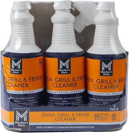 Commercial Oven, Grill and Fryer Cleaner, 32 oz., 3 pk.