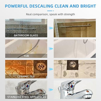 Foaming Shower Tub and Tile Cleaner, Bathroom Foam Cleaner with Floral Scent, Bathroom Cleaner Spray for Cleaning Glasses and Sinks, Grout Cleaner, Deep Cleaning Removes Old Stains From Grout, 1pcs
