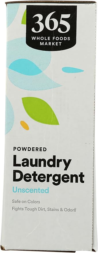 365 by Whole Foods Market, Powdered Laundry Detergent, Unscented, 80 HE Loads, 80 Ounce