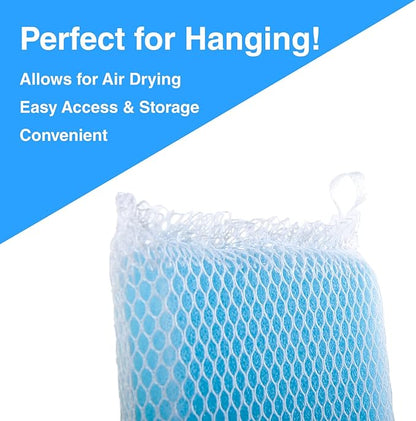 Non-Scratch, Gentle Mesh Dishwashing Sponge, Quick Dry, Odor-Resistant Dish Sponge, Gentle Cleaning for Kitchen, Dishes, Household Cleaning, Stainless Steel & Non-Stick Pans (Pack of 12)