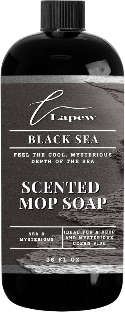 Lapew Black Sea Scented Mop Soap - Luxury Floor Cleaner Concentrate for Mopping Tile, Laminate, Vinyl & Hardwood | Streak-Free, Low-Foam | 36 oz