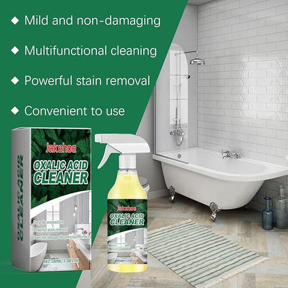 Oxalic Acid Cleaner, Powerful Stain Removal Spray for Bathroom, Toilet, Porcelain, 100ml/3.38oz, Multi-Surface, Deep Cleaning (1)