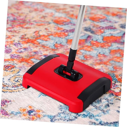 Cabilock Handheld Carpet Sweeper with Adjustable Handle Portable PET Hair and Dust Cleaner Manual Non-Electric Rug Roller Brush for Home and Office Cleaning