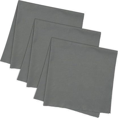 JUNRO 3-Pack 16x16 Inch Extra Large Lint-Free Microfiber Cleaning Cloths for Laptop, LCD TV, Computer Screen, Monitor, Tablet, Camera Lens, Glass, Telescope, iPhone, iPad, Other Delicate Surface