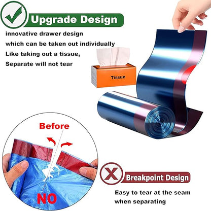 Small Trash Bags 4-6 Gallon,Extra Thick & Strong 4 Gallon Garbage Bags Drawstring 5 Gallon Trash Bags Small Garbage Bags Unscented Waste Basket Liners for Kitchen,Bathroom,Office(80 Counts)