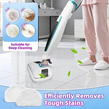 LOVECO 4 Pack Steam Mop Pads Compatible with Kenmore SM2060 S200 Series Steam Mop and Bissell Powerfresh Steam Mop, Widely Compatible Washable Steam Mop Replacement Pads for Scratchfree Floor Cleaning