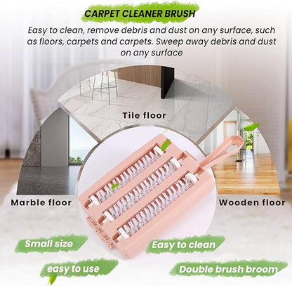 Carpet Cleaner Brush Sweeper Dirt Handheld Sofa Bed Pet Hair Debris Dirt Fur Roller Brush Household Cleaning Tool