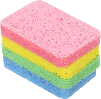 HARFINGTON 5pcs Kitchen Sponges Compressed Non-Scratch Scrub Sponge Dual Sided Cleaning Sponges for Household Use for Kitchen Household Bathroom