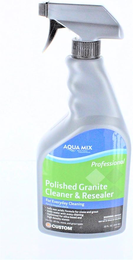 Custom Building Prod. AMGCRQT Polished Granite Cleaner Resealer - 32 Fl 0z