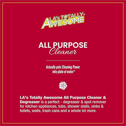 La's Totally Awesome All Purpose Cleaner 64 oz + All Purpose Cleaner Cherry Blossom Plant-Based Spray 32oz (Pack of 2)