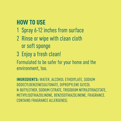 Amazon Brand - Presto! All Purpose Cleaner, Lemon Scent, Streak-Free Formula, Safe for Stainless Steel, 32 fl oz, 2-Pack