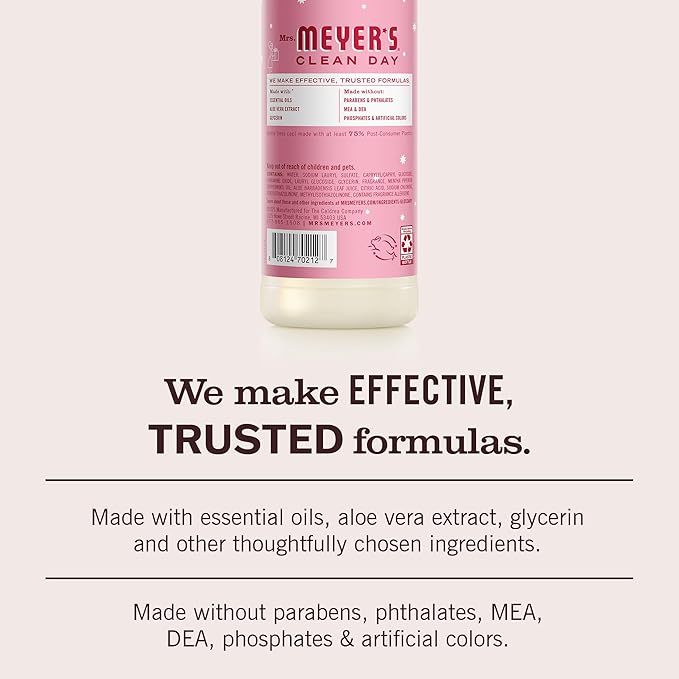 MRS. MEYER'S CLEAN DAY Liquid Dish Soap, Limited Edition Peppermint, 16 fl. oz