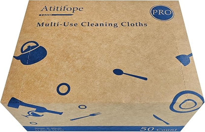 Heavy Duty Wipes Dish Cloths 50Pieces Reusable Wipes Multi-use Cleaning Cloths Towels
