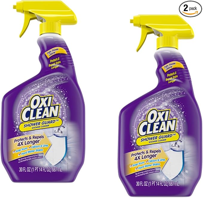 OxiClean Shower Guard Daily Shower Cleaner Spray, 30 fl oz (Pack of 2)