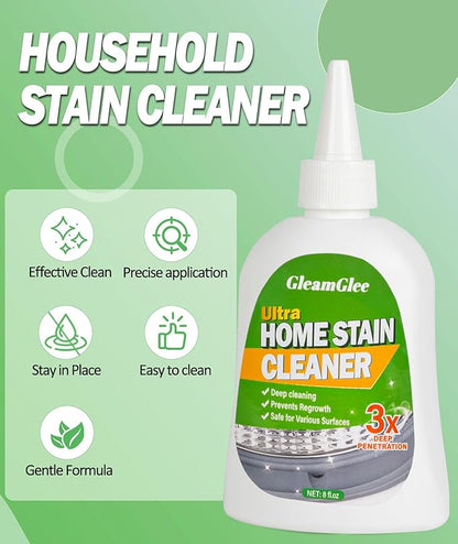 Home Remover Gel, 8 Fl.Oz Powerful Washing Machine Gasket Cleaner, Heavy Duty Stain Cleaner for Front Loader Washing Machine Seal, Bathroom Shower, Grout, Bathtub, Tile & Silicone Surfaces
