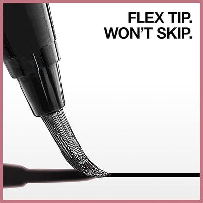 Maybelline Hyper Easy Liquid Pen No-Skip Eyeliner, Satin Finish, Waterproof Formula, Pitch Black, 0.018 Fl Oz
