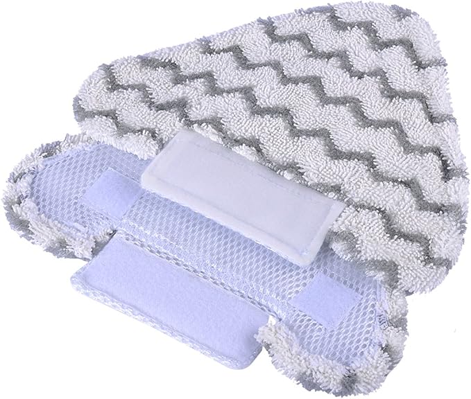 KEEPOW 3 Pack Triangle Steam Mop Pads Replacement for Shark Lift-Away S3973D S5003D S6001 S6002 S6003 3973WM S5001 S5002