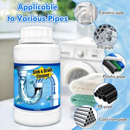 Drain Clog Remover,Powerful Pipe Dredging Agent,Kitchen Drain Cleaner for Unclogs Bathroom and Kitchen Sinks,Drains,Shower Pipes
