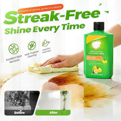 Cleaning Milk House Cleaner, 2026 New Powerful Multifunctional Cleaner, Powerful Concentrated Cleansing Lotion, Multi-Purpose Cleaner for Kitchen and Bathroom (1pcs)