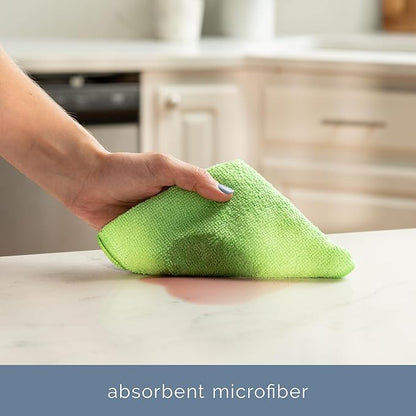 S&T INC. 12 Pack Microfiber Cleaning Cloth, Bulk Towels for Home, Reusable Microfiber Towels for Cars, Cleaning Rags, Assorted, 11.5 Inches x 11.5 Inches, 12 Count