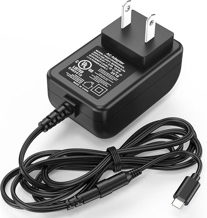5V USB C Electric Spin Scrubber Charger Replacement Fit for YKYI, for Bomves Cordless Cleaning Brush, Power Cord AC Adapter for Keimi, for Leebein, for Highyes, for TUYU Power Shower Cleaner Scrubber