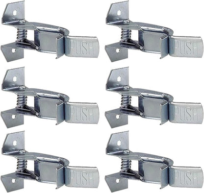 Heavy Duty Metal Gaint Spring Grip Clamp Tool Hanger Wall Orgainzer for Garage Closet Brooms and Mops Wall Mount Holder (Pack of 6)